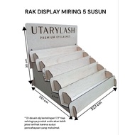 5-Tier Slanted Display Rack 32.1 x 29.1 x 30 cm
