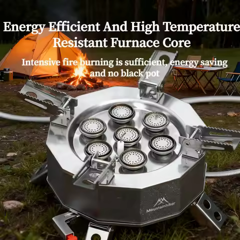 Mountainhiker Outdoor Camping Burner 19800w Seven Stars Gas Stove Hiking Portable Furnace Dragon Sto