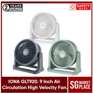[SG SELLER] IONA GLT920. 9 Inch Air Circulation High Velocity Fan. Floor Desk Small Fan. 2 Year Warr