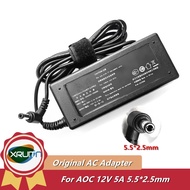 🔥 Original AC Adapter Charger 215A73440 For Philips AOC 12V 5A 60W 5.5x2.5mm GA60SC2-1205000 ADPC1260AB Monitor Power Supply