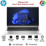 HP Probook 455 G10 (7P3B4UT) 15.6"FHD Laptop AMD Ryzen 7-7730U 32GB 1TB SSD Intel W11P ( Display Uni