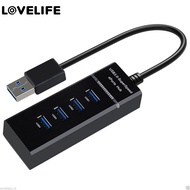 4-Port USB 3.0 O Storage Hub / Super Speed USB 3 Hub Splitter / USB Self-Center Transfer Adapter / S