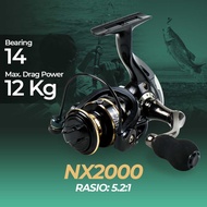 PROMO Reel Pancing TaffSPORT Gold Sharking NX2000 NX4000 NX6000 Metal Reel Fishing Reel 5.2:1