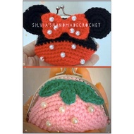 Handmade Crochet Mini Clip Coin Pouch No Card Slot Christmas Children’s Birthday Tracher’s Day gift