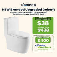 [CLIMATE VOUCHER] Branded Upgraded Geberit Rimless Turbo Double Tornado Toilet Bowl W/ Heavy Duty UR