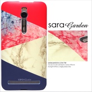 【Sara Garden】客製化 手機殼 ASUS 華碩6 ZenFone6 ZS630KL 拼接 桃紫 大理石 保護殼 硬殼