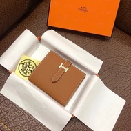 Gift Bearn Small H Buckle Short Wallet Epsom Calfskin Ladies Hermes Wallet Hermes Card Bag Hermes Co