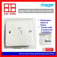 Hager RJ45 Data Outlet Socket Safety Mark Certified