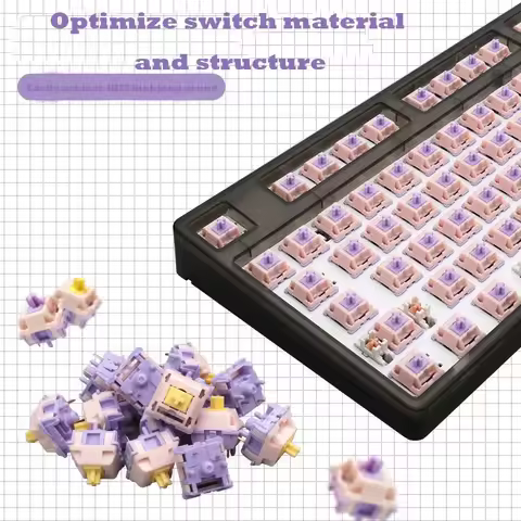MMD Princess V2 Switch 5Pins Linear Tactile 38/45/53/48/60g Custom Mechanical Keyboard Switches HIFI