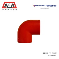 UNIDEX PVC ELBOW 1/2 ORANGE