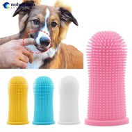 NOBELJIAOO 1Pc Soft Silicone Pet Dog Finger Toothbrush Cleaning Bad Breath Care Nontoxic Clean Tool 