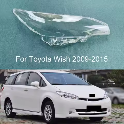 Car Front Headlamp Caps For Toyota Wish 2009 2010 2011 2012 2013 2014 2015 Glass Headlight Cover Aut