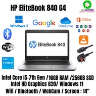 HP EliteBook 840 G4 Core i5 7th Gen 14" Touch Screen 16GB RAM 256GB SSD Win 10 Pro Laptop