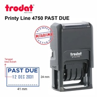 Trodat Stamp 4750 PAST DUE with date in the middle