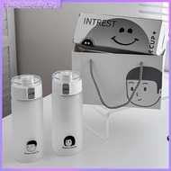 MUJI Style Water Cup 350/550/800ml Ins Simple Japanese Style Water Bottle with Tea Filter