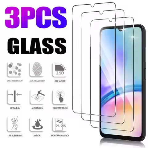 3Pcs 9H Tempered Glass For Samsung A03 A12 A13 A14 A15 A21S A22 A30 5G Screen Protector