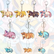 Creative Classics Eevee Anime Acrylic Keychain Pendant Decor Cartoon Umbreon Eevee Espeon Glaceon Jo