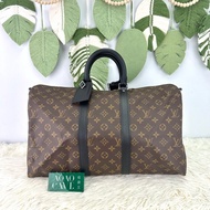 閑置品🌟LV KeepAll 45 老花拼黑色 手提單肩斜肩包
