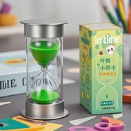 Strictly Selected Creative Hourglass Timer Ornaments 1/3/5/10/20/30/60 Minutes Silver Cover Hourglas