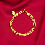 Emas 916 Original Malaysia Bracelet Women Gold Twist Bracelet Men's Suit Gold Bell Bracelet for Women Korean Style Phoenix Tail Bracelet Wedding Jewelry Emas 916 Original Lelong Gelang Tangan Perempuan Viral Murah Rantai Tangan Lelaki