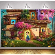 Encanto Magic Movie Backdrop 7x5 Vinyl Magical House Birthday Background Magic Banner for Kids Birth