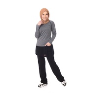 [Ready stock] Arena skirtpant Black belah tepi ready made by Nick Active