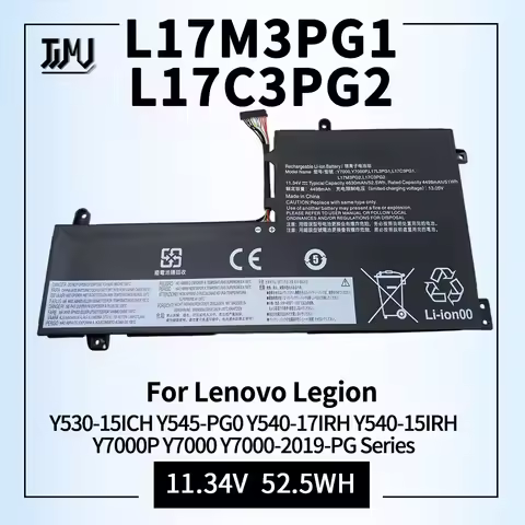 L17C3PG2 Laptop Battery for Lenovo Legion Y7000 1060 Y7000P Y530 Y530-15ICH Y730 Y740-15ICH L17M3PG2