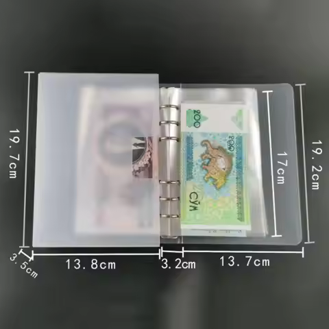 20 Page Souvenirs Binder Holders 120 Coin Money CS0112BK Portable Dollar Twenty Supplies Storage Ban