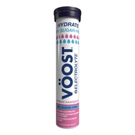 VOOST Hydrate 98% Sugar-Free Raspberry 20 Effervescent Tablets to Replenish Electrolytes