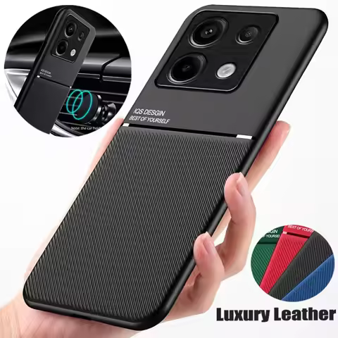 Matte Texture Leather Case For Xiaomi Redmi Note 13 12 11 10 9 8 Pro Plus Redmi Note 12S 11S 10S 10T