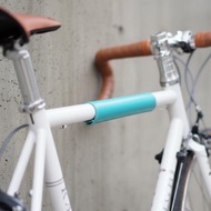 自行車 管材上蓋 保護套 真皮 皮革 松石藍 適用於公路車 登山車 Brompton