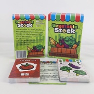 Card Game Vegetable Stock Card Game Vegetable Stock Board Game Little Farmer Logic Farmer Idea Game 