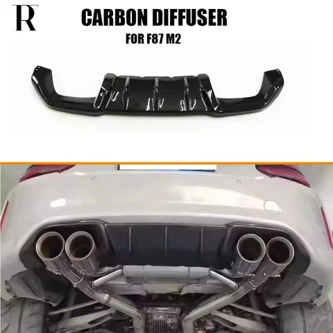 MP Style Carbon Fiber Rear Bumper Diffuser Splitter for BMW F87 M2 & Competition 2016-2021