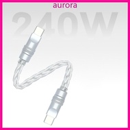 Auro Type C Braided Cable with Eight Cored Silver Plated Copper Designing for Efficient Charging and