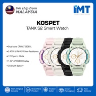 Kospet Tank S2 Smartwatch | Paparan AMOLED 1.32′′ | 5 ATM & IP69K Tahan Air | 170+ Mod Sukan