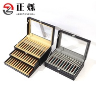 Ready Stock Leather Wholesale Pen Pen Pen Case 2412 Stationery Box Pen 36 Storage Box Display Box La