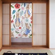 Noren Peter Rabbit Stylish Room Divider, Long Curtain, Blackout Curtain, Entryway, Living Room, Kitc