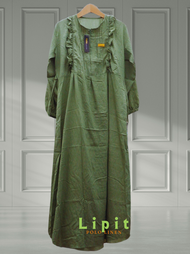 Gamis LIPIT Polo Linen -Geka Collection