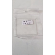 Convex rectangular watch glass size 34mm x 40mm