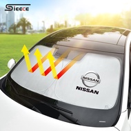 Sieece Car Window Sunshade Windshield Cover Car Accessories For Nissan Note GTR Qashqai Serena NV350 Kicks