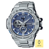 CASIO GST-B100D-2A / G-SHOCK / G-Steel / analog / solar / bluetooth / dual time / SS bracelet / blue