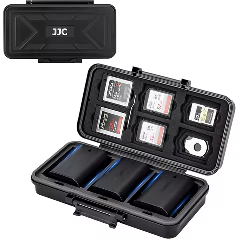 JJC Camera Battery Memory Card Storage Case for 6 SD Card 6 CFexpress Type-B/XQD 5 CFexpress Type-A