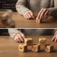 RAHG Handmade Wooden Decision Dice Dual Purpose Funny Game Dice for Quilting Sewing Book Reading Dai