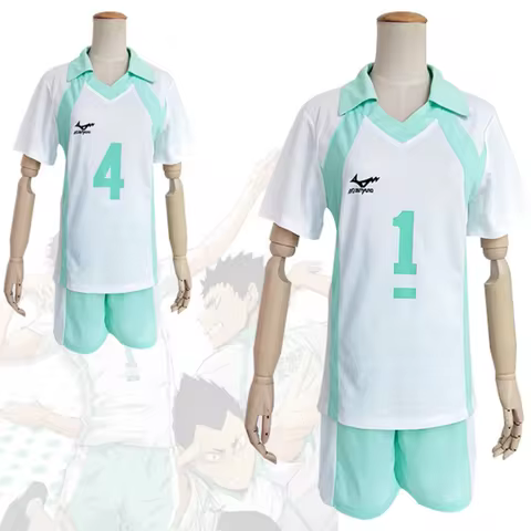 Anime Japanese Haikyuu!! Aoba Johsai Oikawa Tooru Volleyball Jersey Sports Cosplay Iwaizumi Hajime V