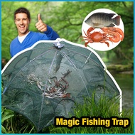 ✸﹉✲Magic Fish Trap-Portable Fishing Net, Crab Fish Trap,Foldable Fishing Bait Trap Cast Net Mesh