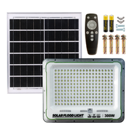GD Super ไฟโซล่าเซลล์ 300W 200W 100W 50W สปอร์ตไลท์ LED Solar Light พลังงานแสงอาทิตย์ Solar Cell