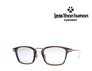 [iroiro] LESS THAN HUMAN LESS THE HUMAN Glasses Frame Taisho Roman Quadruple 1O8 Brown Demi C Fuhon Material