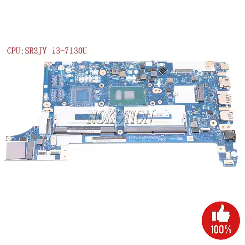 Nokotion 01LW179 EE480 EE580 For lenovo thinkpad E480 E580 NM-B421 laptop motherboard SR3JY i3-7130U