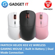 FANTECH HELIOS XD3 V2 WIRELESS GAMING MOUSE | Built In Battery | Dual Mode Connection