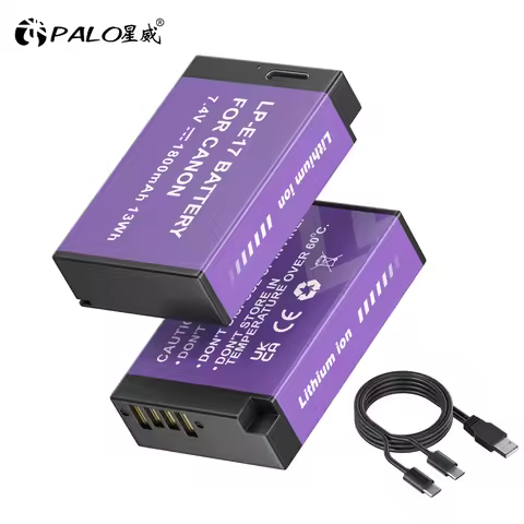 1800mAh LP-E17 USB Type C LPE17 LP E17 Battery for Canon EOS RP 200 250D M3 M5 M6 750D 760D T6i T6s 